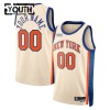 Dres New York Knicks Prilagođeni Nike 2025-26 City Edition Bijela Swingman - Dječji Dres New York Knicks Prilagođeni Nike 2025-26 City Edition Bijela Swingman - Dječji